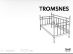 Ikea tromsnes bed 200x90, Huis en Inrichting, Slaapkamer | Bedden, Ophalen, 90 cm, Eenpersoons, Wit
