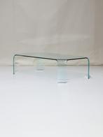 Glazen salontafel FIAM Ragnetto Italië 1980s vintage, Ophalen, 100 tot 150 cm, -, -