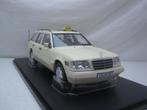 Mercedes-Benz s124 E-klasse T-model Taxi 1995 1:18 T9, Ophalen of Verzenden, Nieuw, Auto, Overige merken