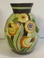 art deco Boch freres Keramis vaas bloemen Catteau  171, Verzenden