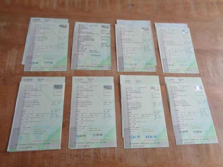 8 x Auto Kentekenpapieren RDW - Diverse Merken in 1 Koopje, Verzamelen, Automerken, Motoren en Formule 1, Gebruikt, Auto's, Verzenden