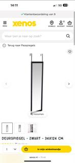 Nieuwe Xenos Deurspiegel 34x124 cm, Huis en Inrichting, Woonaccessoires | Spiegels, Minder dan 50 cm, 100 tot 150 cm, Nieuw, Ophalen of Verzenden