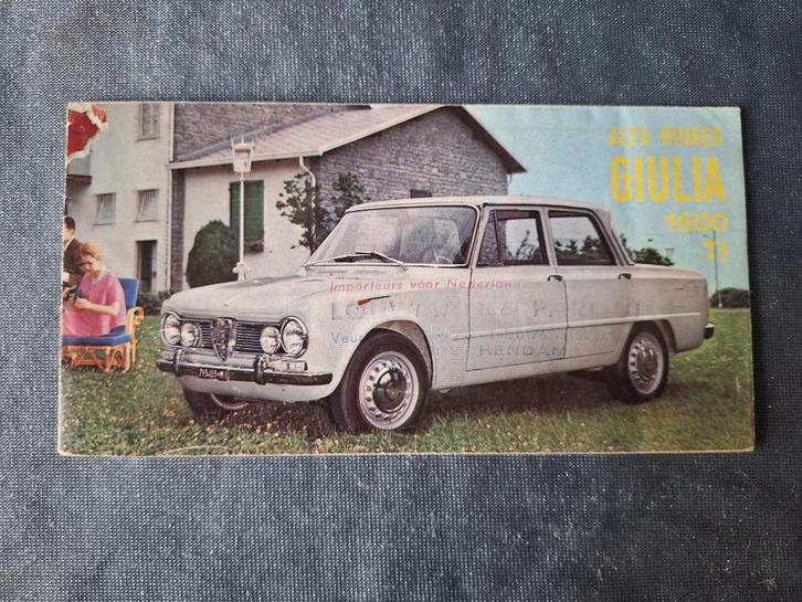 Brochure ALFA ROMEO GIULIA 1600 TI - 1963 Engels, Boeken, Auto's | Folders en Tijdschriften, Gelezen, Alfa Romeo, Verzenden