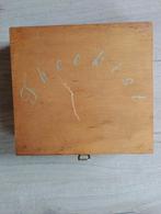 originele houten theekist met dekseltjes, Ophalen of Verzenden, Opbergdoos