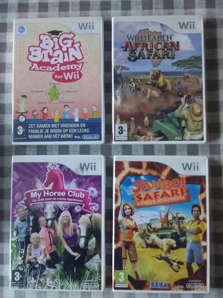 4 Games voor de Wii, in prima staat., Spelcomputers en Games, Games | Nintendo Wii, 1 speler, Ophalen of Verzenden, Zo goed als nieuw