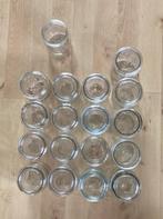 18 Glazen weckpotten zgan, Huis en Inrichting, Keuken | Potten en Pannen, Ophalen of Verzenden, Zo goed als nieuw, Glas, Pot, Bus of Blik