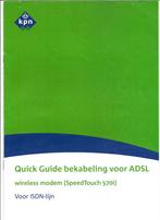 kpn handleidingboekjes folders adsl toestellen, Ophalen of Verzenden, Zo goed als nieuw