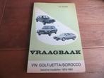Vraagbaak Volkswagen Golf, VW Jetta, VW Scirocco 1979-1983, Auto diversen, Handleidingen en Instructieboekjes, Ophalen of Verzenden