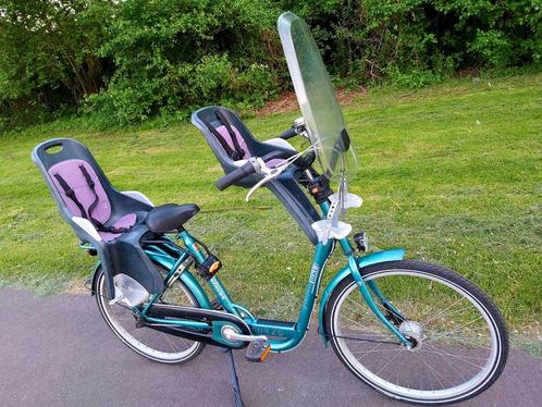 BATAVUS moederfiets met kinderzitjes, Fietsen en Brommers, Fietsen | Dames | Moederfietsen, Zo goed als nieuw, Batavus, 50 tot 53 cm