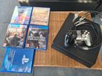 Playstation 4 met 4 spellen, Spelcomputers en Games, Ophalen of Verzenden, Zo goed als nieuw, Met 1 controller, Original