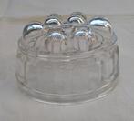 BOTERVORM van geperst glas, ovaal 13,5x 9,2 cm en 9 cm hoog, Antiek en Kunst, Ophalen of Verzenden