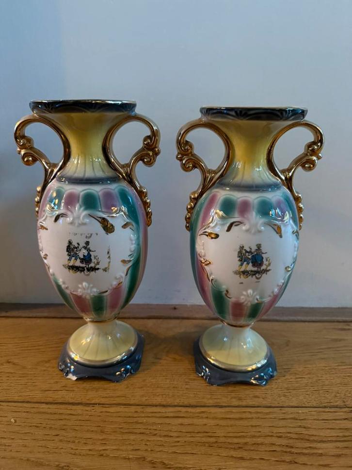 Antieke Vaas Italiaanse Rococo 2x, Antiek en Kunst, Antiek | Vazen, Ophalen of Verzenden