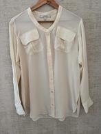 Creme zijden blouse, Maat 38/40 (M), Beige, Ophalen of Verzenden, Zo goed als nieuw