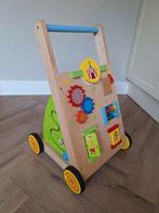 Houten Loopwagen - Leerzaam en Leuk!, Kinderen en Baby's, Ophalen, Zo goed als nieuw, Overige typen, Met wieltjes