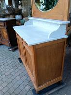 Antieke wastafel commode badkamermeubel marmer vintage baby, Huis en Inrichting, Ophalen of Verzenden, Zo goed als nieuw