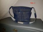 2) Denim schoudertas tas gemaakt van jeans /Spijkerbroek, Ophalen of Verzenden, Nieuw, Blauw