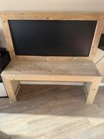 Kinderbureau van steigerhout met krijtbord, Ophalen, Gebruikt, Tafel(s)