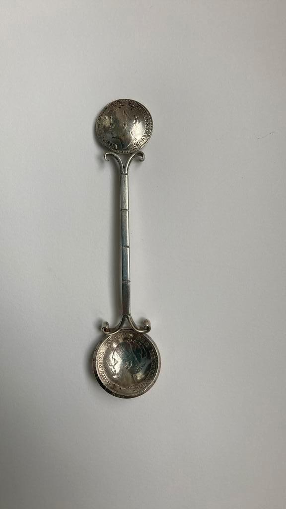 Zilveren lepel, Antiek en Kunst, Antiek | Goud en Zilver, Zilver, Ophalen of Verzenden