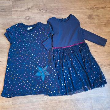 2 x lange mouw Happy Girls jurk maat 134/140 beschikbaar voor biedingen