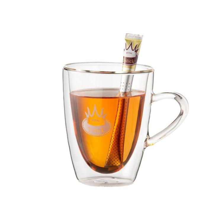 Dubbelwandige theeglazen Royal t-stick, Huis en Inrichting, Keuken | Servies, Zo goed als nieuw, Glas of Glazen, Overige stijlen