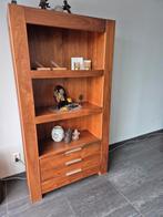 Notenhouten Kabinet Timber - H190cm B102,5cm, Ophalen, 100 tot 150 cm, Zo goed als nieuw, Met lade(s)