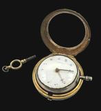 Antiek 18e eeuws Snek  Zakhorloge  in Beschermkast, Antiek en Kunst, Antiek | Klokken, Verzenden