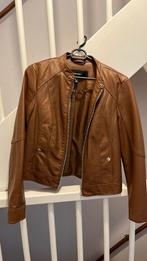 Leren jas dames maat s bruin, Ophalen of Verzenden, Zo goed als nieuw, Maat 38/40 (M), Bruin