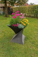 Stalen design plantenbak / vuurkorf – handgemaakt, Tuin en Terras, Bloembakken en Plantenbakken, Ophalen, Zo goed als nieuw, Metaal