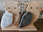 6 Nieuwe houten decoratie uilen, Ophalen of Verzenden, Nieuw
