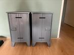 Grijze WOOOD nachtkastje kluisje kastjes grijs locker, Ophalen, Minder dan 45 cm, 55 tot 70 cm, Zo goed als nieuw