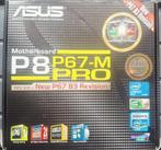 Moederbord P8 P67 M-pro B3 revision met intel core i7 2600k, Ophalen, Gebruikt, DDR3, Micro-ATX