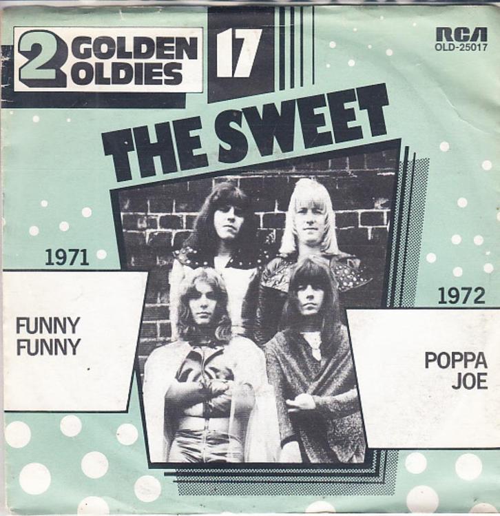 the sweet - funny funny / poppa joe  (1980/ dubbelhit), Cd's en Dvd's, Vinyl Singles, Single, Pop, 7 inch, Ophalen of Verzenden