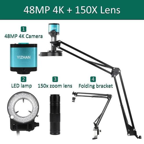 4K Microscoop Voor Elektronica, Audio, Tv en Foto, Optische apparatuur | Microscopen, Nieuw, Verzenden