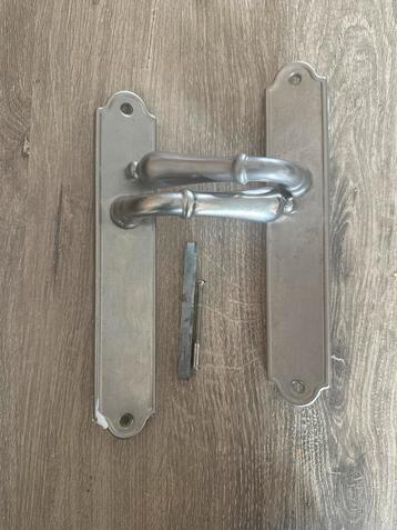 Vintage RVS Deurbeslag Set beschikbaar voor biedingen