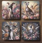 Whippet Barok stijl onderzetters met houder, Ophalen of Verzenden, Nieuw, Glas of Kopje