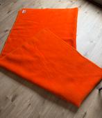 Grote vintage oranje Didas deken 240 x 220 cm, Huis en Inrichting, Woonaccessoires | Plaids en Woondekens, Ophalen, Gebruikt