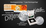 Koningspenning 2014 Zilver Proof + Geluksdubbeltje 2012, Ophalen of Verzenden