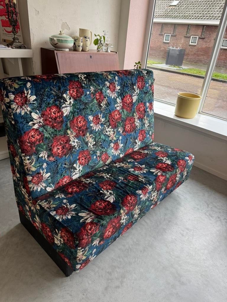 Keukenbank of horecabank met bloemenprint, Ophalen, Gebruikt