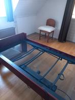 1 persoons seniorenbed met electrisch verstelbare bodem brui, Huis en Inrichting, Ophalen, 90 cm, Eenpersoons, Bruin