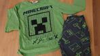 Minecraft creeper pyama, 100% katoen, maat 122, Jongen, Gebruikt, Ophalen of Verzenden, Nacht- of Onderkleding