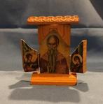 Kleine houten 3 luik Ikoon met afbeeldingen, Ophalen of Verzenden