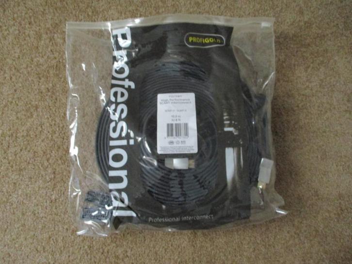 Profigold High Performance Scart kabel 10 meter, NIEUW, Audio, Tv en Foto, Audiokabels en Televisiekabels, Zo goed als nieuw, Scartkabel