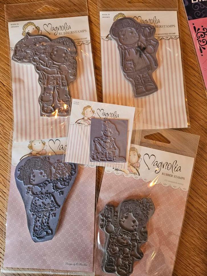 Magnolia Rubberstamps - Diverse Stempels, Hobby en Vrije tijd, Stempelen, Zo goed als nieuw, Houten stempel, Ophalen