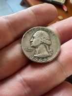 1944 S Washington Silver Quarter, Silver .900 Coin, Ophalen of Verzenden, Noord-Amerika