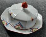 Porseleinen art deco botervloot, Antiek en Kunst, Antiek | Servies los, Ophalen