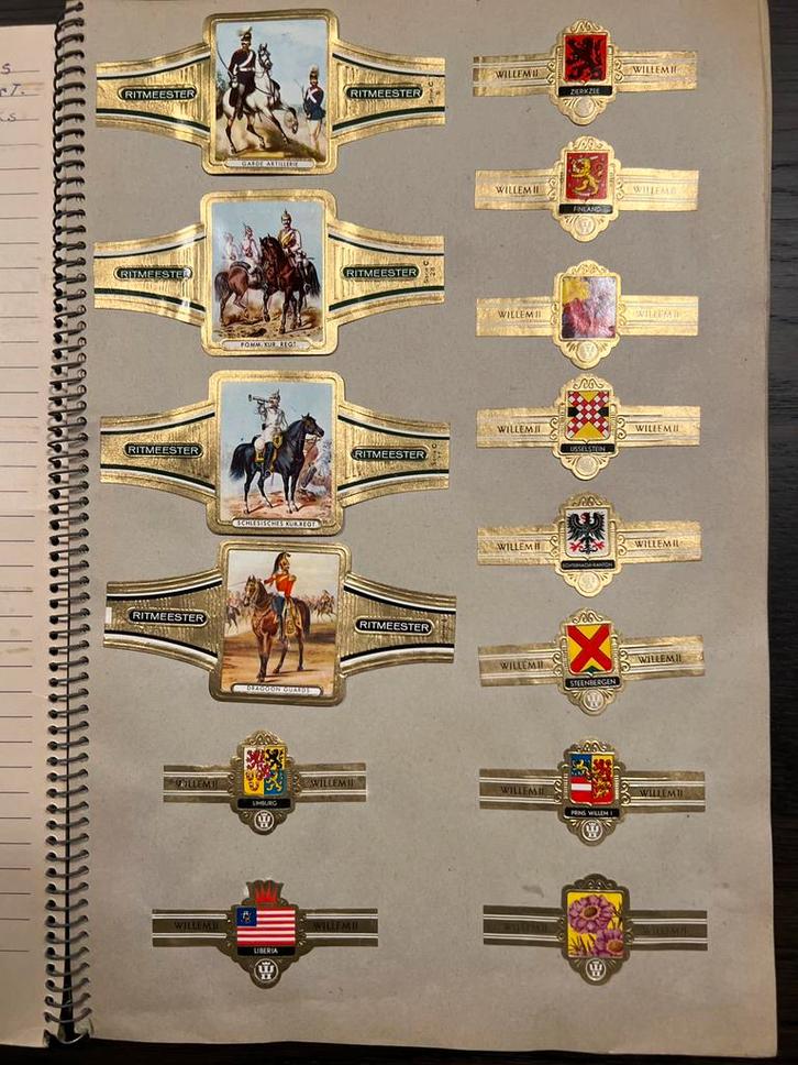 Verzameling sigarenbandjes, Verzamelen, Rookartikelen, Aanstekers en Luciferdoosjes, Gebruikt, Sigarenbandjes, Ophalen