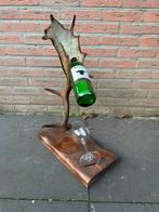 Wijnrek gewei wijnfleshouder edelhert damhert gewei bar wijn, Ophalen of Verzenden, Zo goed als nieuw, Minder dan 50 cm, Minder dan 5 flessen