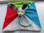 Knuffeldoek konijn merk Happy Horse vrolijk gekleurd, Ophalen of Verzenden, Zo goed als nieuw, Konijn