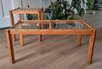 Vintage bamboe / rotan look tafels, Ophalen, Minder dan 50 cm, 50 tot 100 cm, Vintage boho