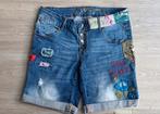 Spijkershort  merk Desigual, maat 27, Ophalen of Verzenden, Zo goed als nieuw, Blauw, W28 - W29 (confectie 36)